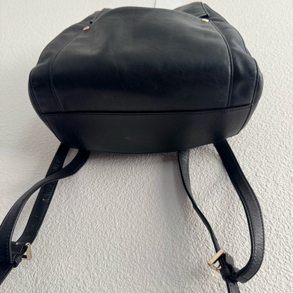 Kate Spade Hamilton Heights Cody Backpack Black Cow Leather Minimal Lined Fall - Picture 7 of 16